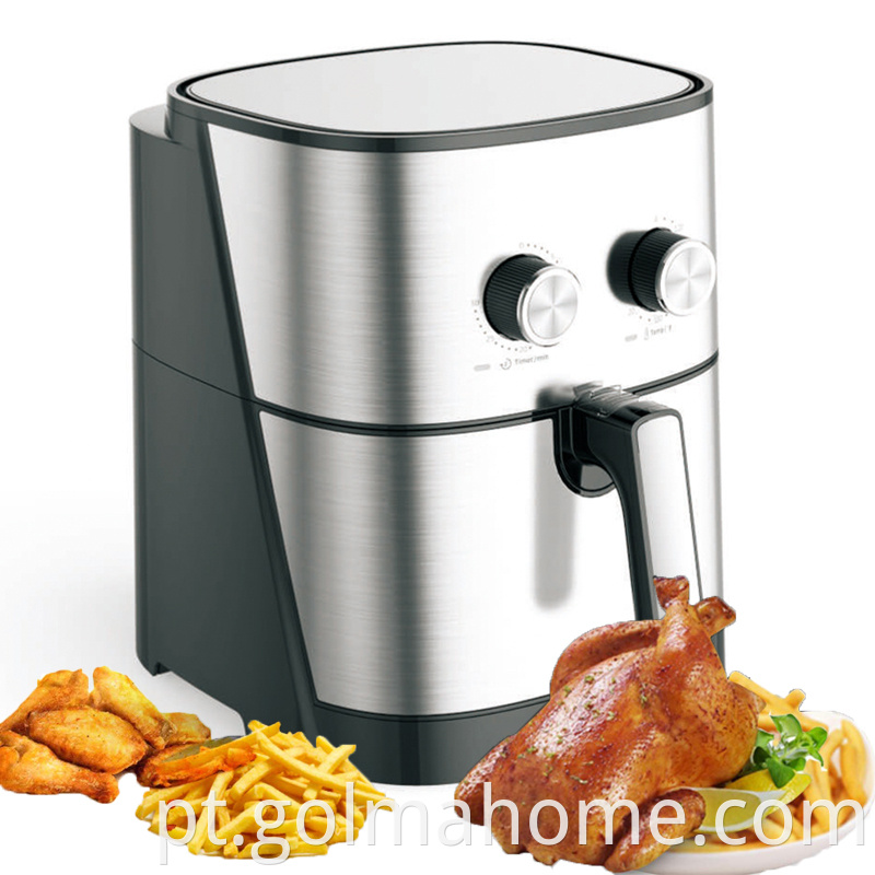 nova venda quente S.S cover air fryer aparelho de cozinha controle digital fritadeiras de ar livre de óleo